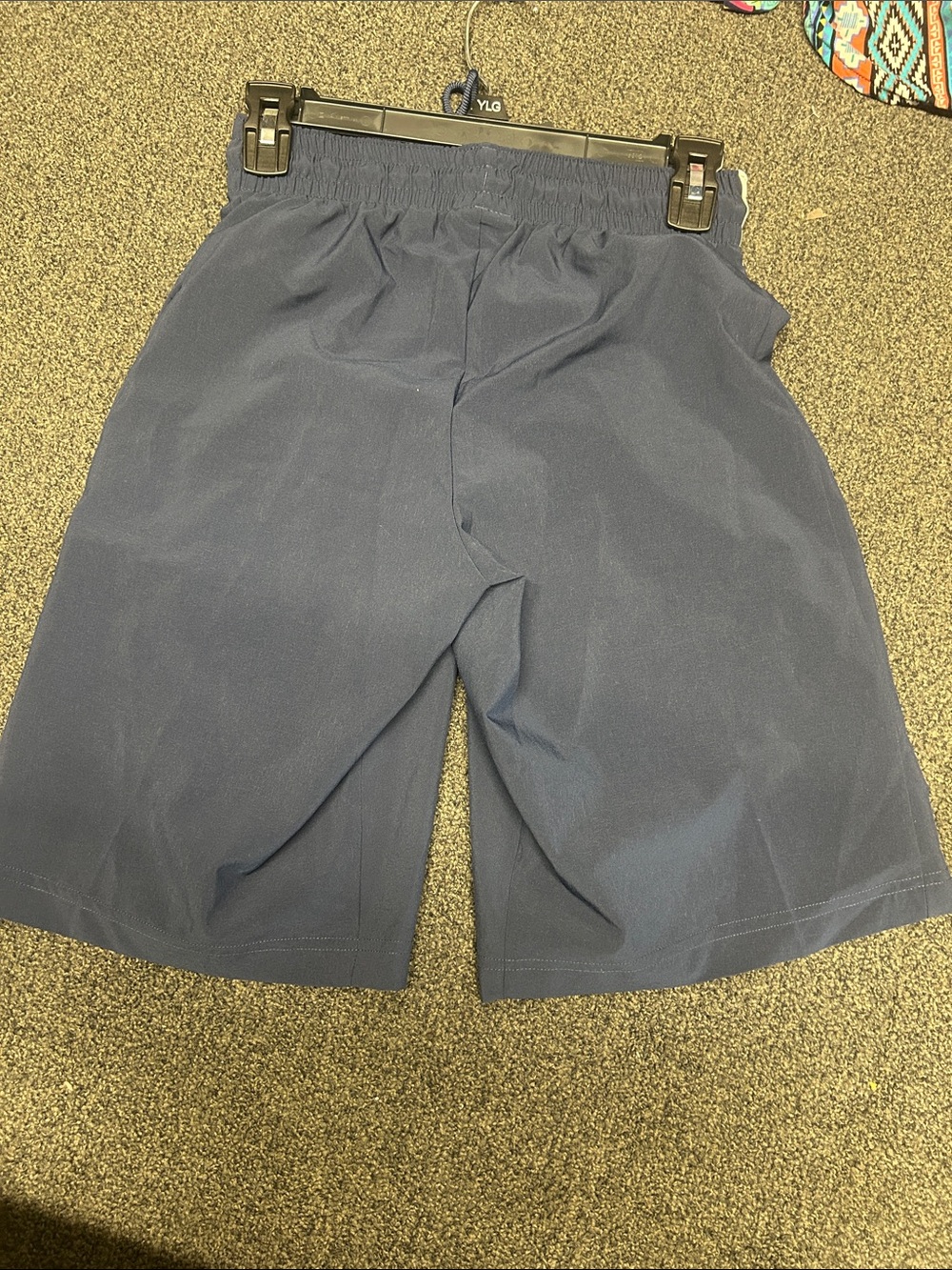 Nike Jordan Navy Athletic training Shorts with white Side Stripes - Picture 2 of 4